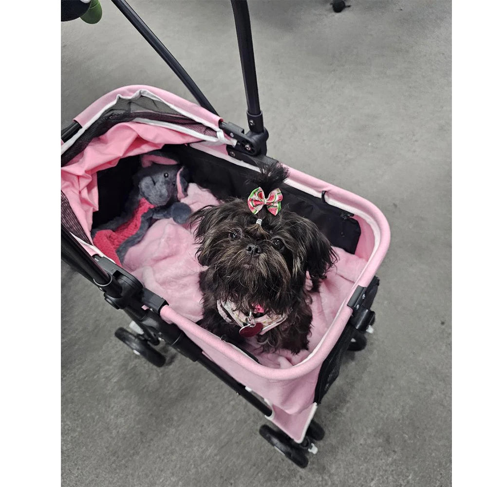 Adorable Pet Stroller for Dogs & Cats – Outdoor Travel (ComfyPawz)