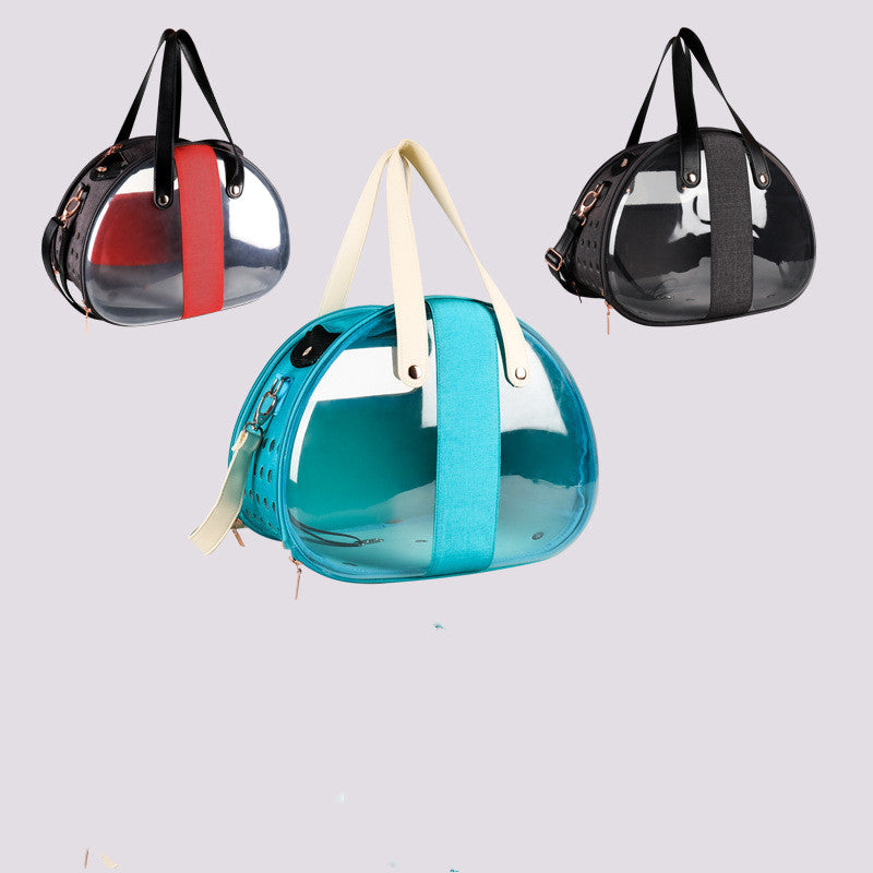 Transparent PVC Pet Carrier Backpack - Space Capsule Style