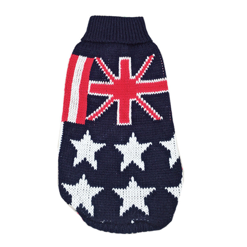 Winter Fashion Dog Jumpers (14 Different Themes) - Festive & Flag Print Designs