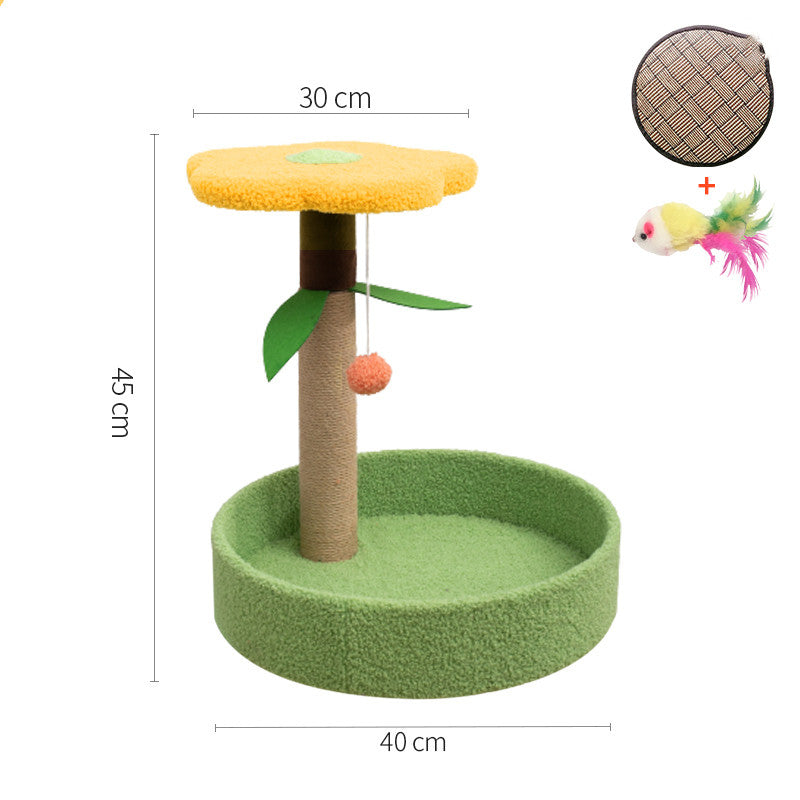 Large Cat Scratcher Platform | Floral Design | 8 Styles