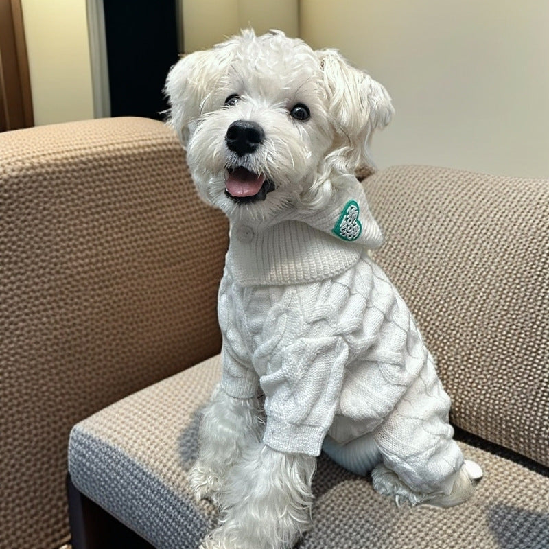 Four-Legged Knitted Wool Pet Sweater