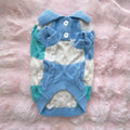 Plaid Polo Collar Wool Cardigan for Dogs & Cats - Preppy Style