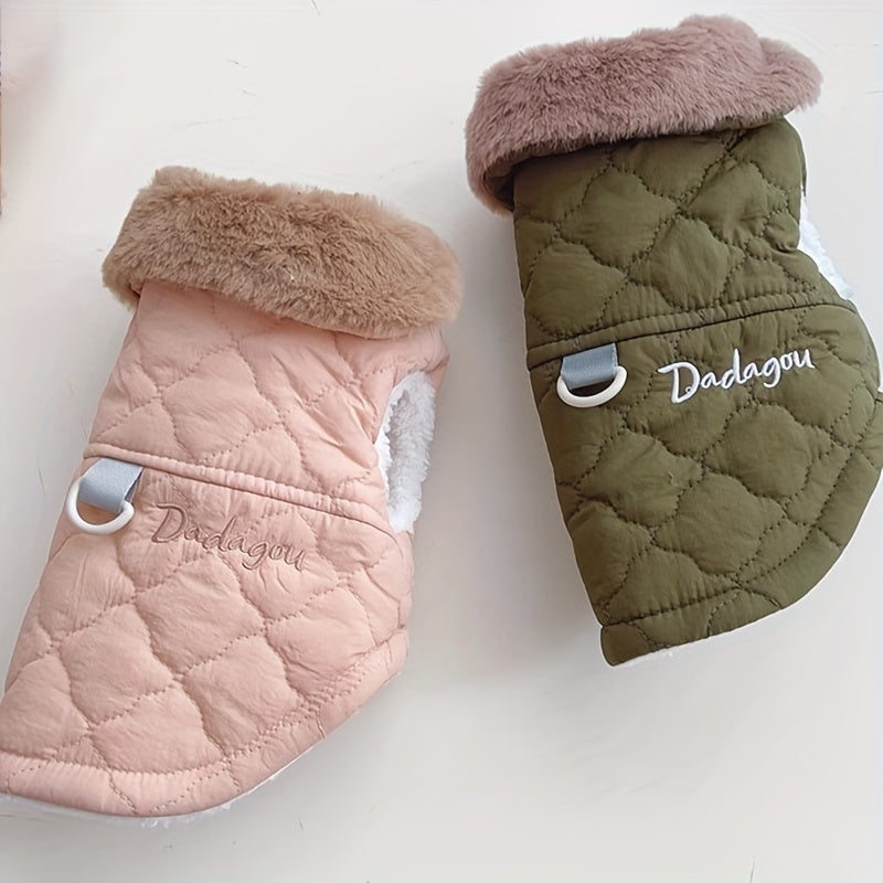 Luxury Dog Jacket – Warm Snap Button Coat for Small Dogs | Autumn & Winter