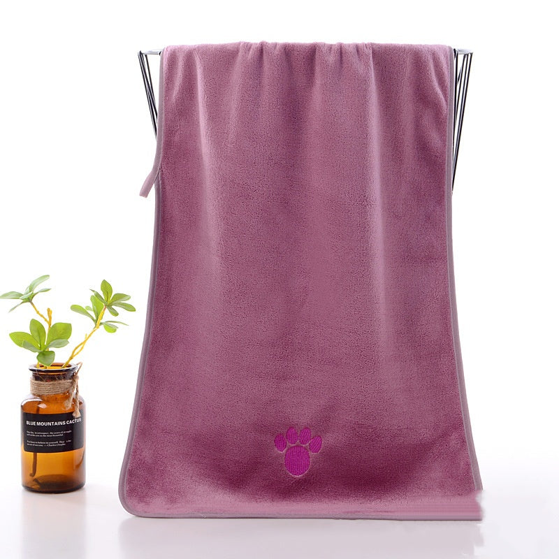Microfibre Quick-Dry Pet Bath Towel - Super Absorbent (Multiple Colours & Sizes)