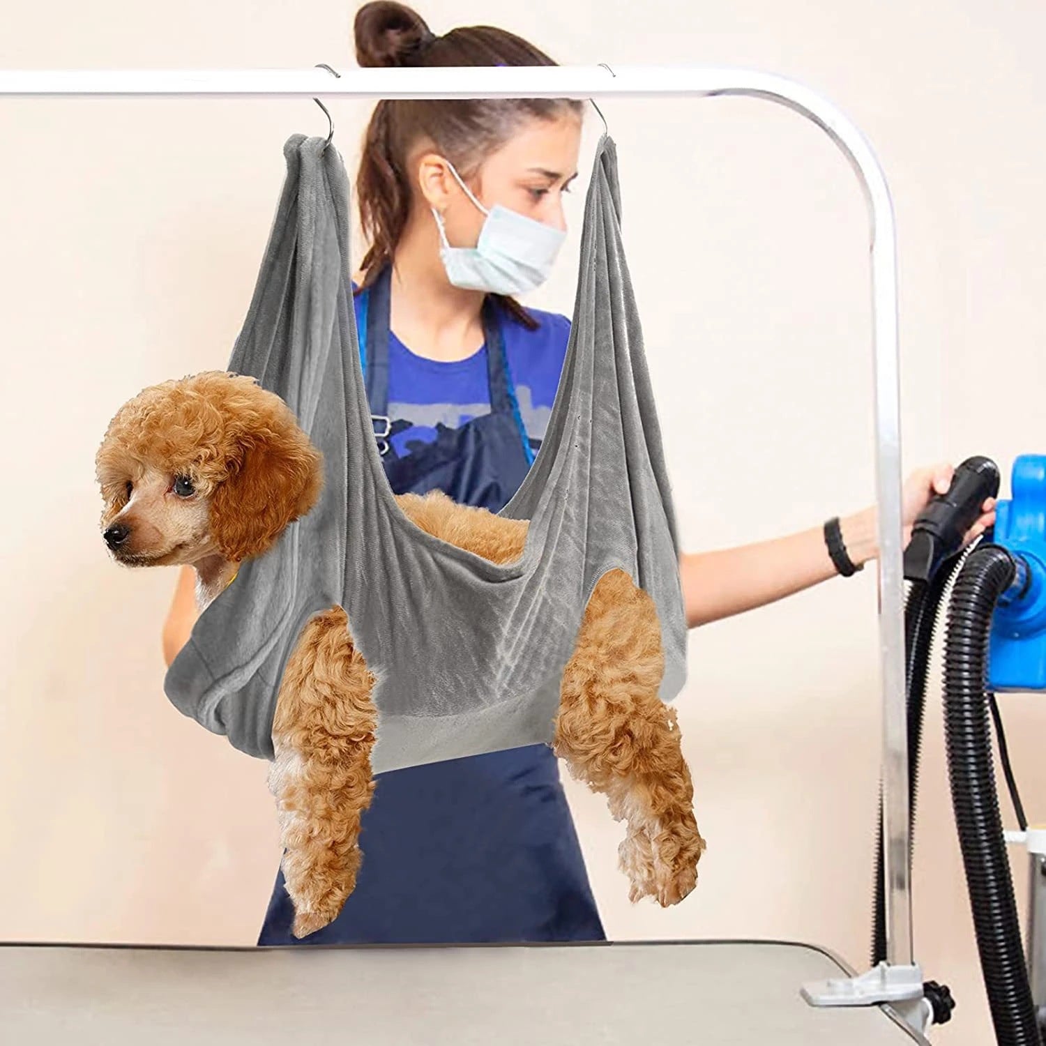 Flannel Pet Drying Towel Hammock with Hook