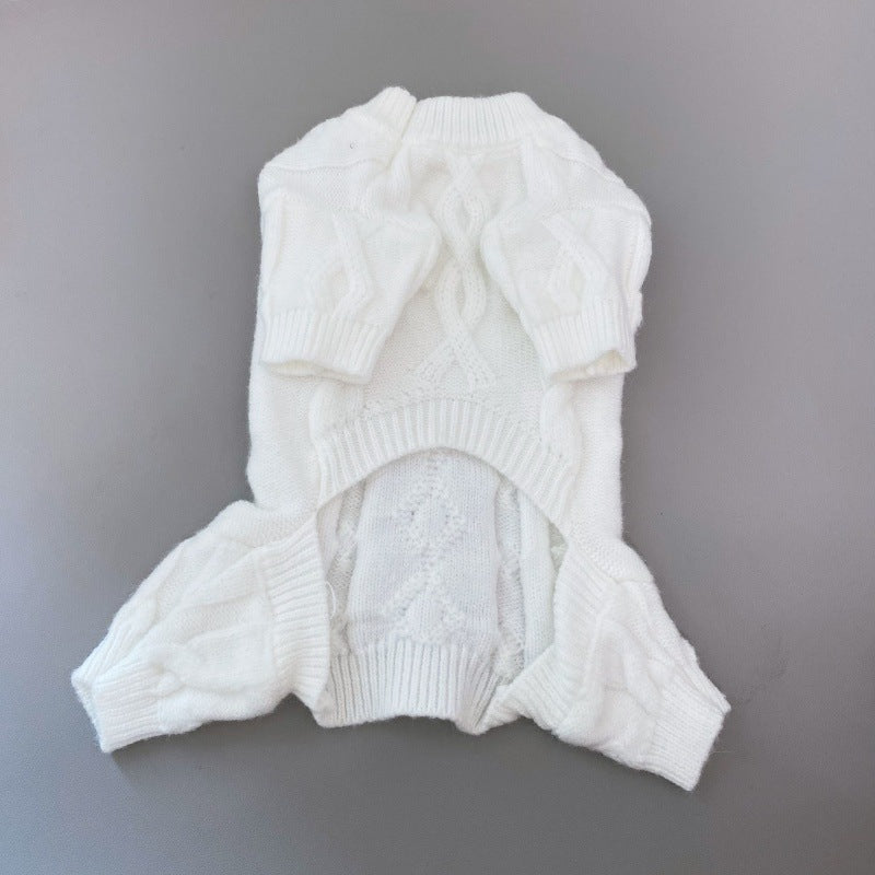 Four-Legged Knitted Wool Pet Sweater