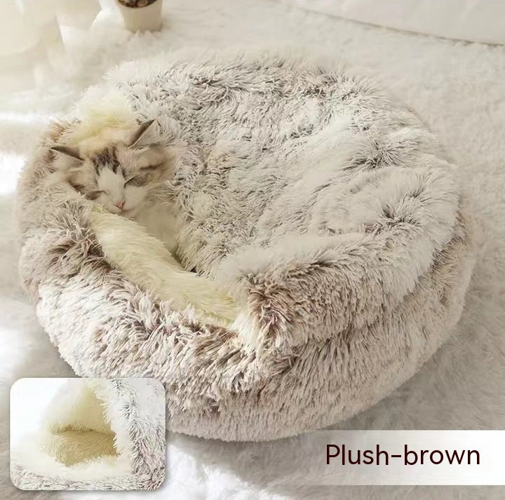 Cozy Co. - Plush Round Pet Bed - for Dogs & Cats