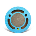 FlatCat Scratching Board | Corrugated Paper Claw Grinder | Blue & Wood