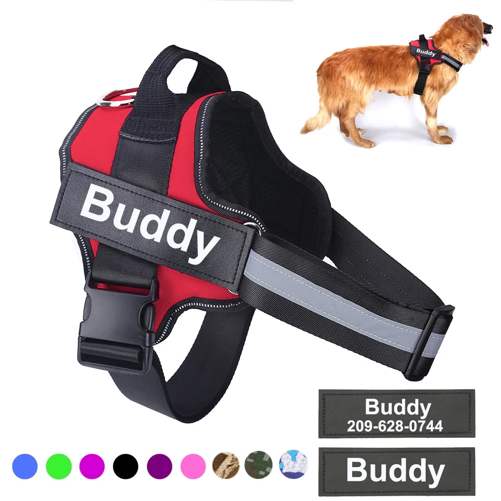 CustomPup - Personalised Reflective Dog Harness Vest