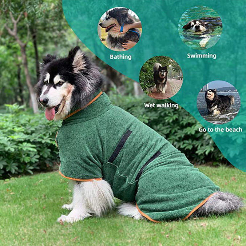 Doggy Bathrobe | Microfibre Fast-Drying Grooming Coat | XS–XXXL