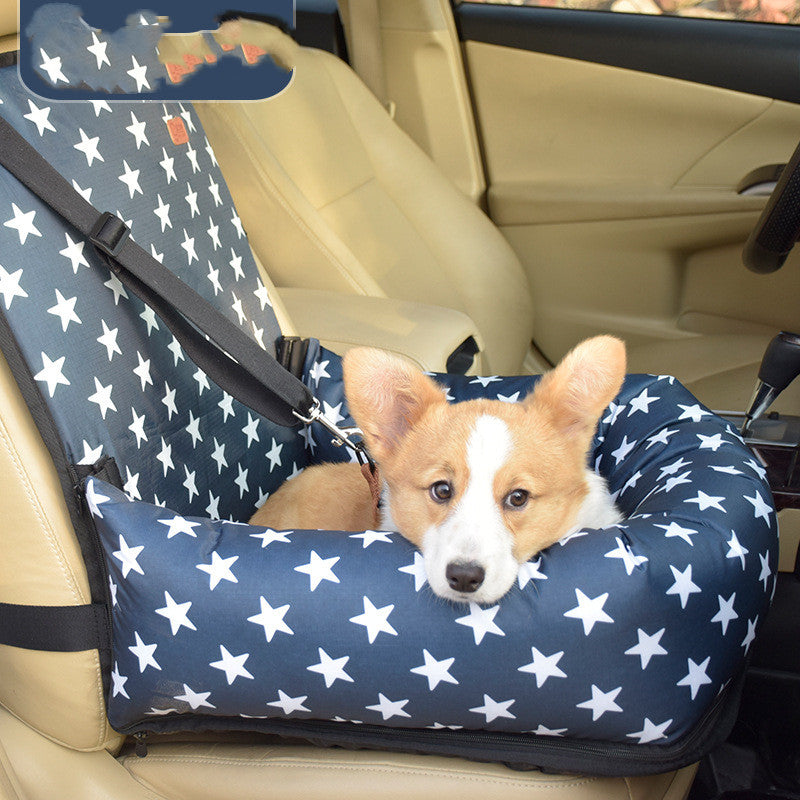 Pet Car Seat Cushion Chair - Safe & Cosy Travel for Small & Medium Dogs