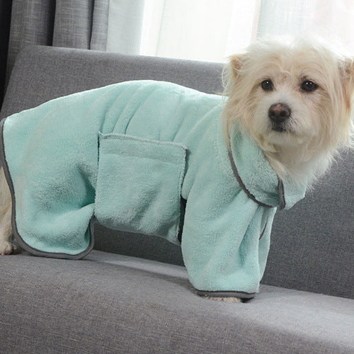 Microfibre Quick-Dry Pet Drying Towel & Bathrobe