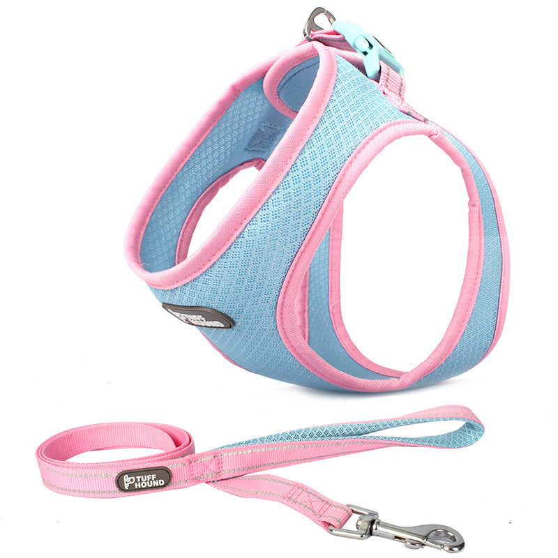Soft Chest Harness & Leash for Cats & Dogs