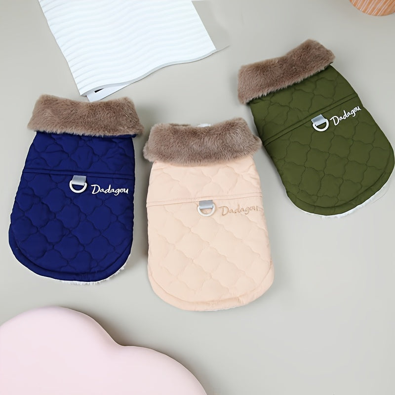 Luxury Dog Jacket – Warm Snap Button Coat for Small Dogs | Autumn & Winter