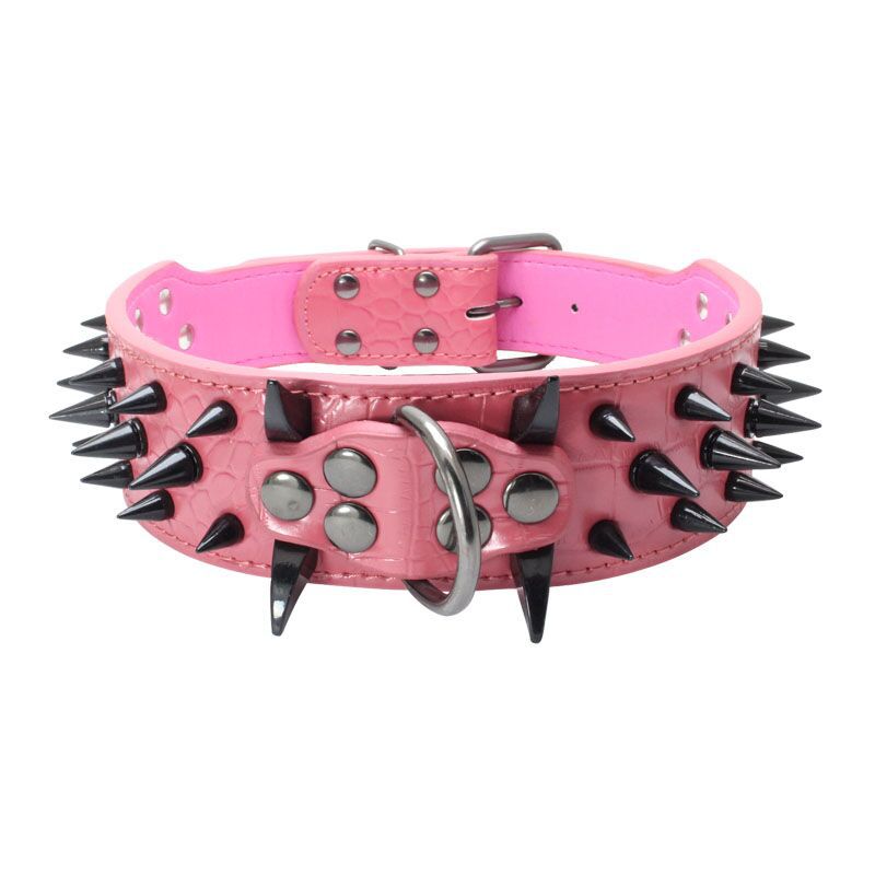 PU Rivet Dog Collar – Durable Adjustable Collar for Dogs | XS–L | 6 Colours