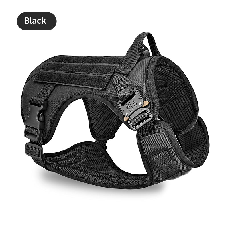 BellyRub Tactical Camo Dog Harness - Heavy Duty & Secure
