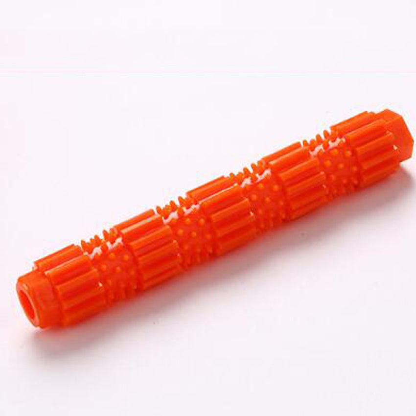 Rubber Treat Dispensing Dog Chew Toy - Teeth Cleaning & Squeaky
