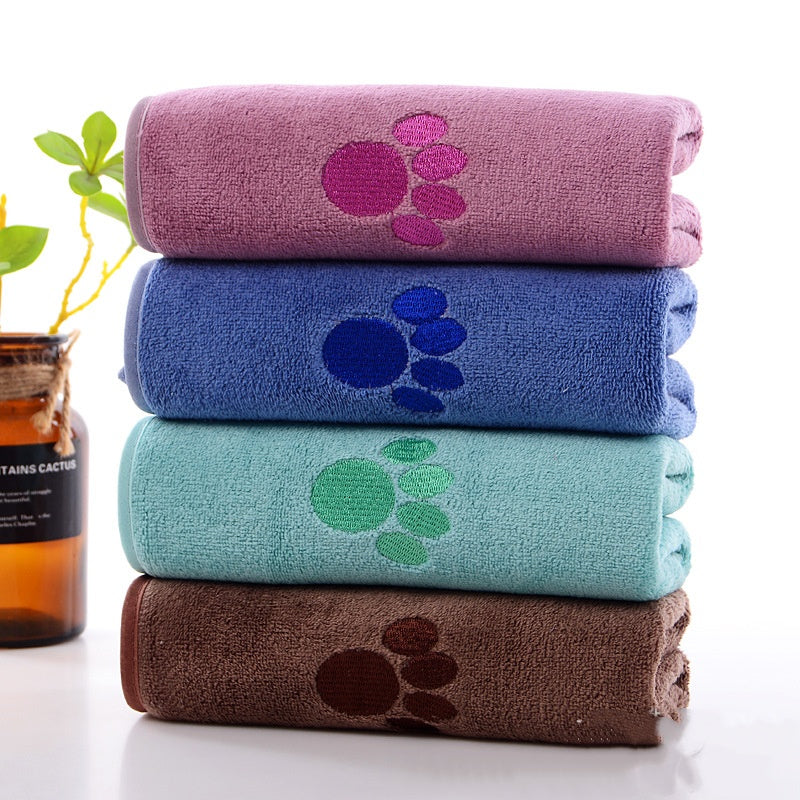 Microfibre Quick-Dry Pet Bath Towel - Super Absorbent (Multiple Colours & Sizes)