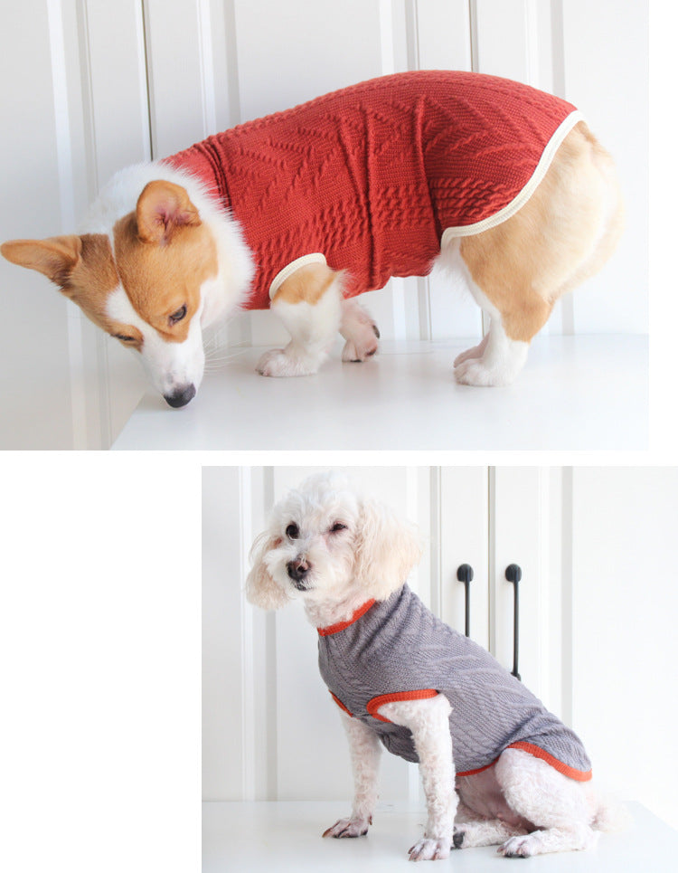 Vintage Twist Dog Sweater | Cosy Knit Style for All Breeds
