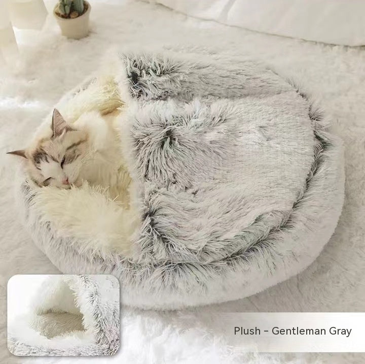 Cozy Co. - Plush Round Pet Bed - for Dogs & Cats