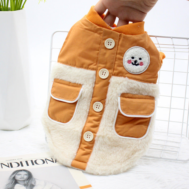 BellyRub - Double Pocket Spliced Jacket
