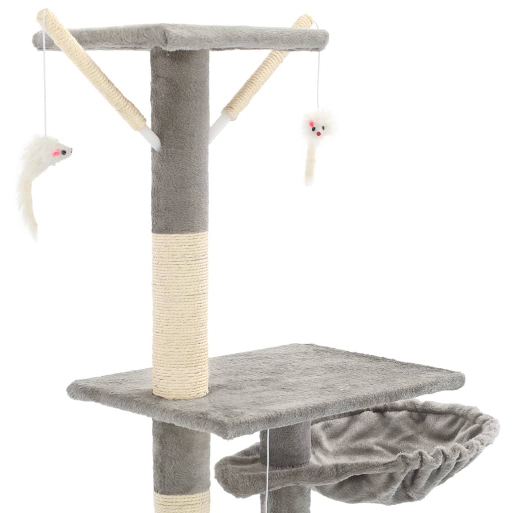 Large Cat Tree with Sisal Scratching Posts – Multi-Level Climbing Tower