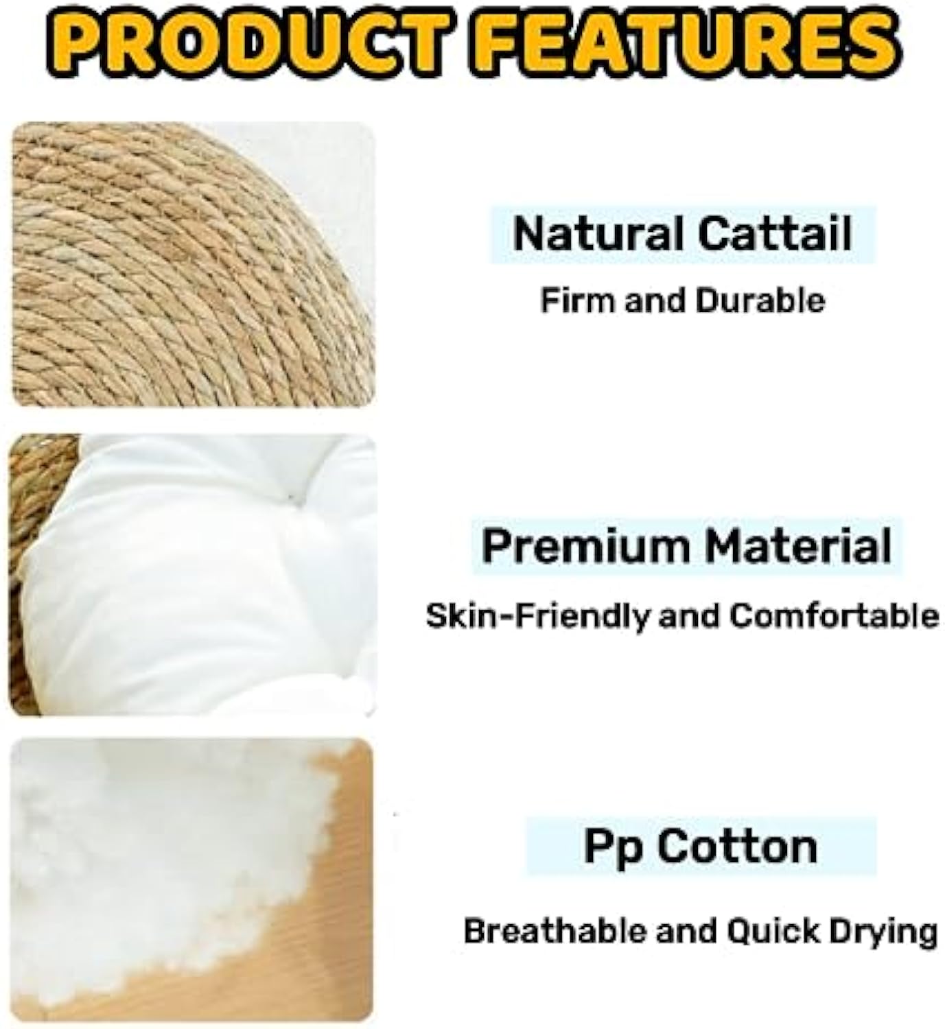 Handmade Natural Woven Cat Bed with Memory Foam Cushion- Eco-Friendly Straw Nest