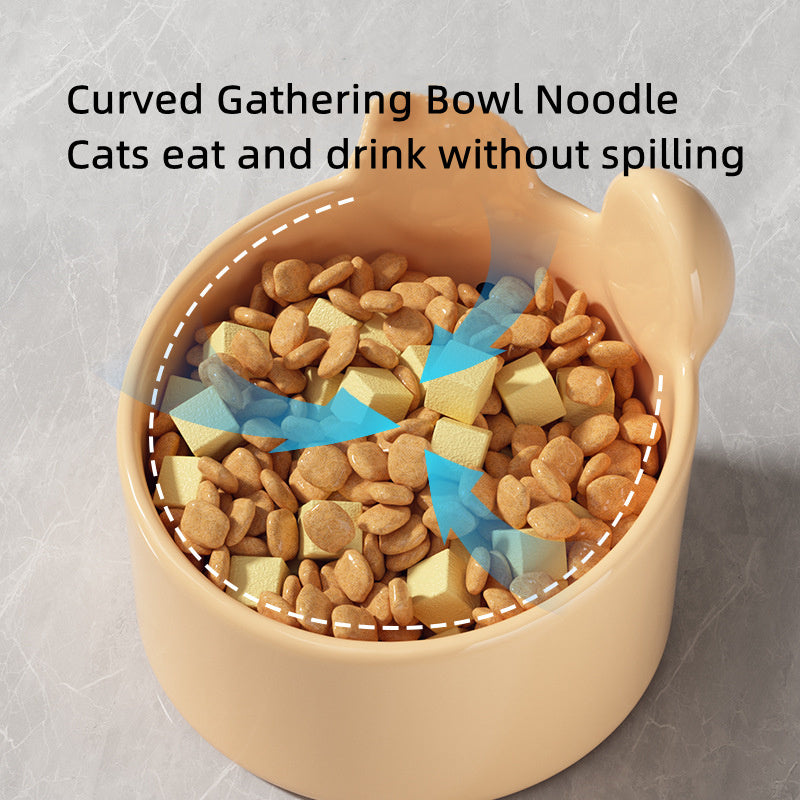 Blush Critter Ceramic Pet Bowl - Cute Character Design