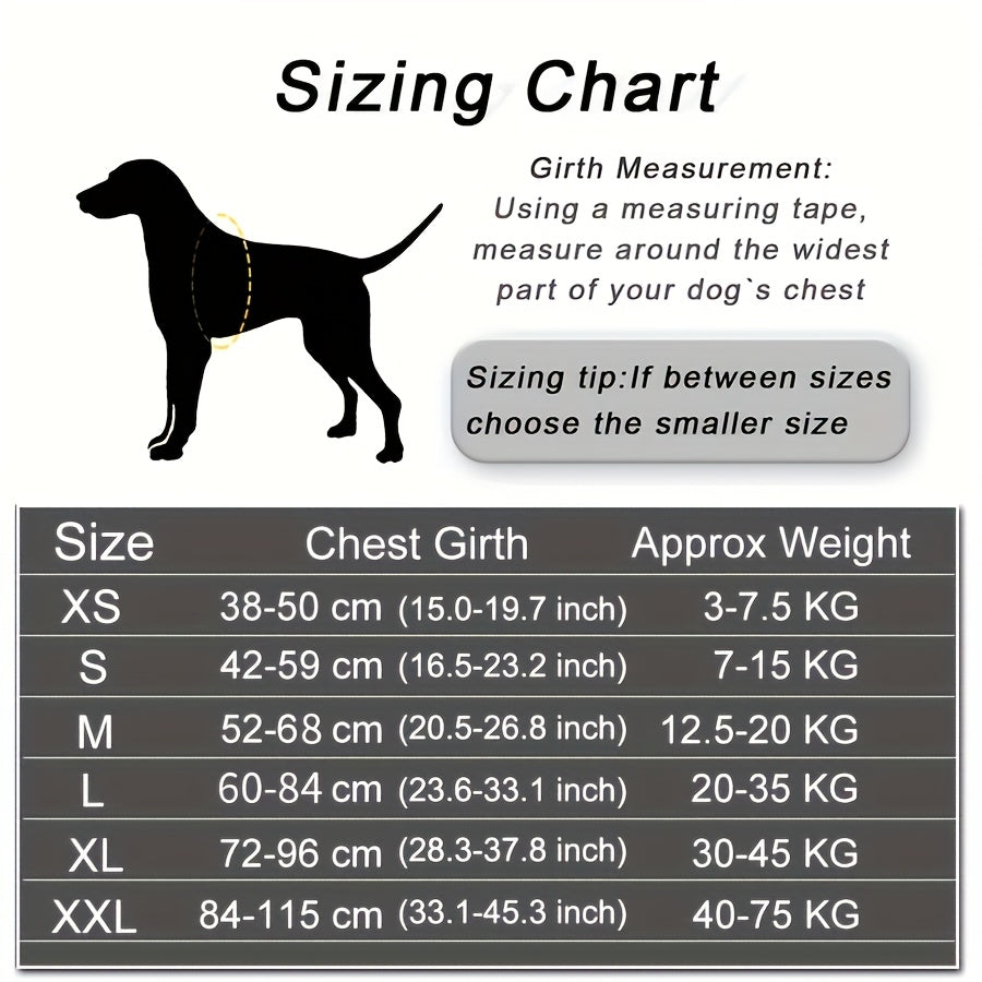Customisable Reflective Striped Dog Harness - Personalised Name & Number Patch, Anti-Escape, XS-M