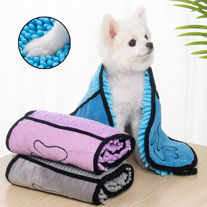 Super Absorbent Microfibre Pet Bathrobe & Towel (Multiple Colours + Multiset Options)