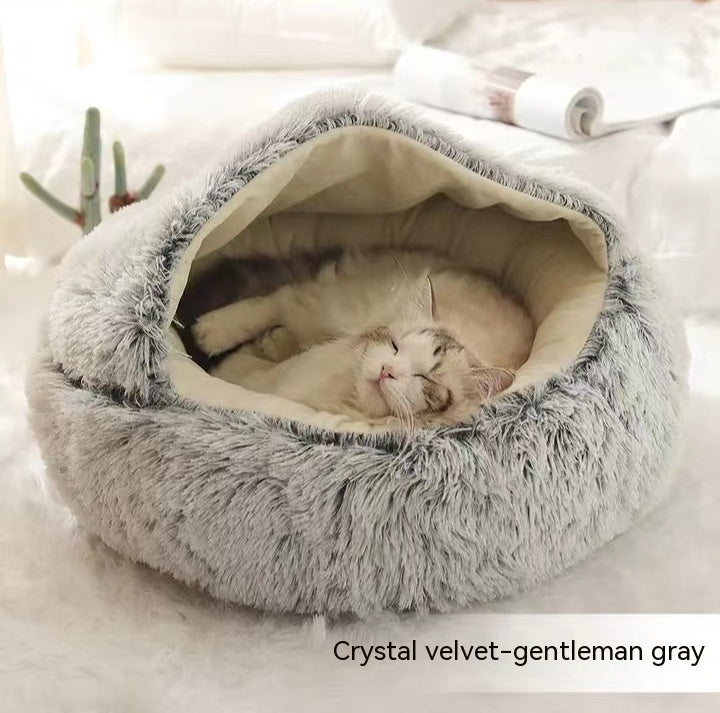 Cozy Co. - Plush Round Pet Bed - for Dogs & Cats