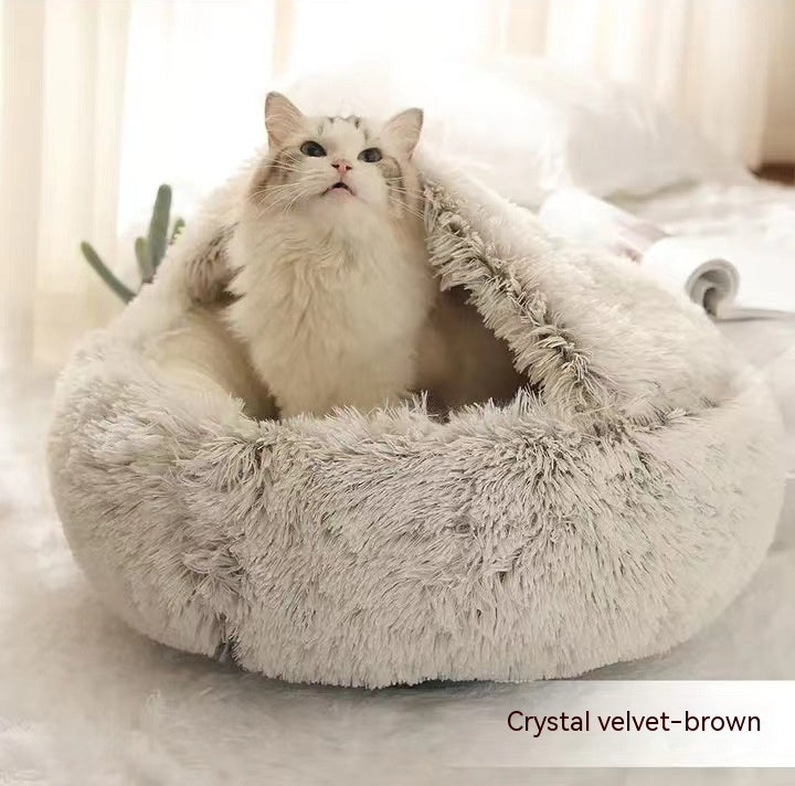 Cozy Co. - Plush Round Pet Bed - for Dogs & Cats
