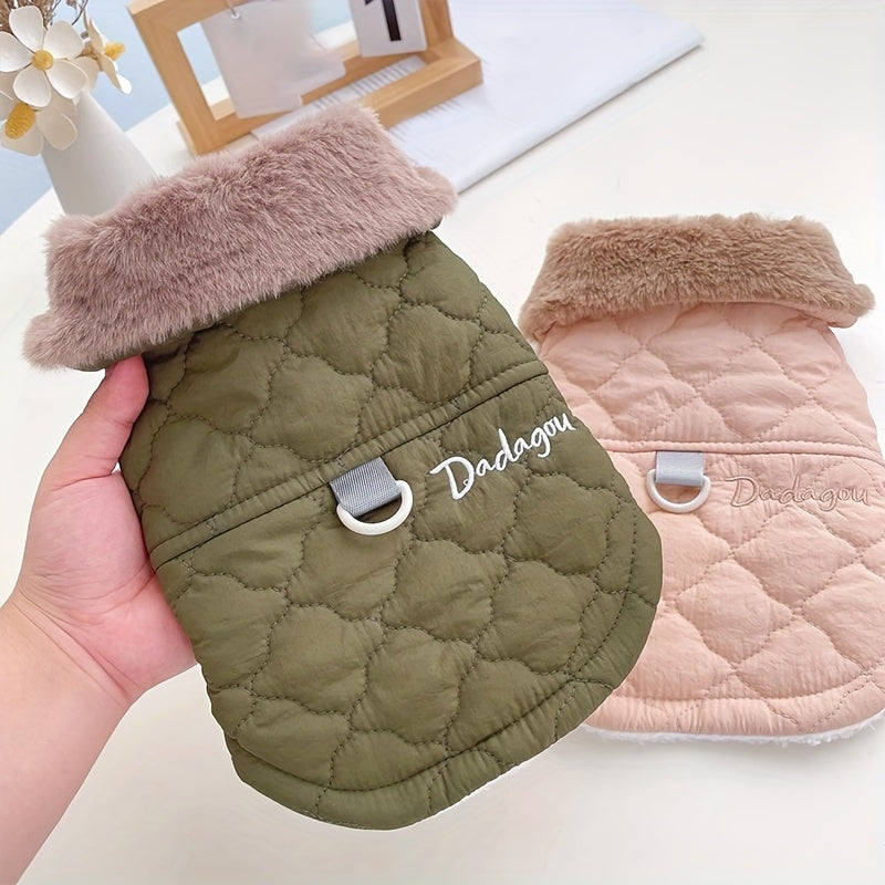 Luxury Dog Jacket – Warm Snap Button Coat for Small Dogs | Autumn & Winter
