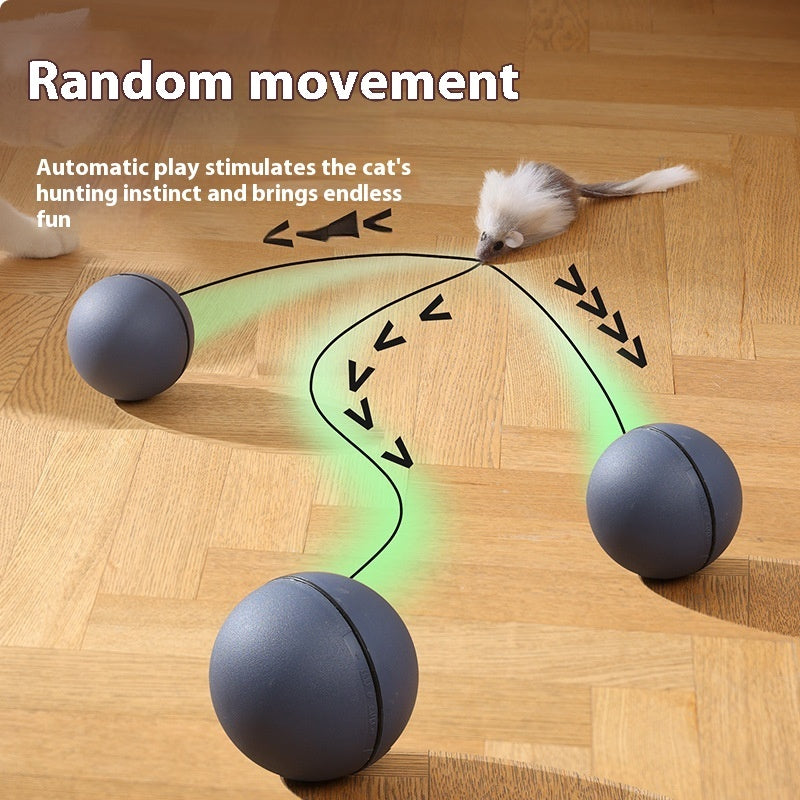 Automatic Electric Cat Teaser Ball - Intelligent Interactive Toy (Bestseller)