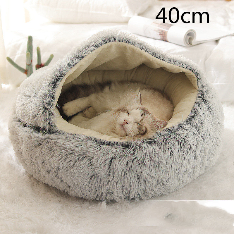 Cozy Co. - Plush Round Pet Bed - for Dogs & Cats