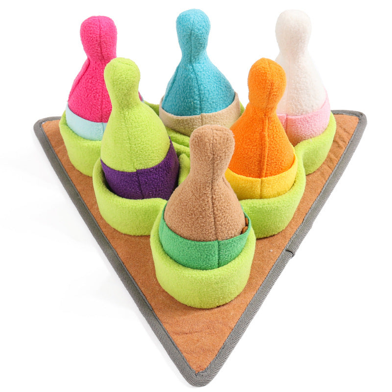 Pet Puzzle Bowling Snuffle Toy - Intelligence Training & Slow Feeding