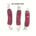1/3pcs Dog Toys Funny Sausage Shape For Puppy Dog Chew Toys, Interactive Training Bite-resistant Grinding Teeth Dogs Pet Supplies