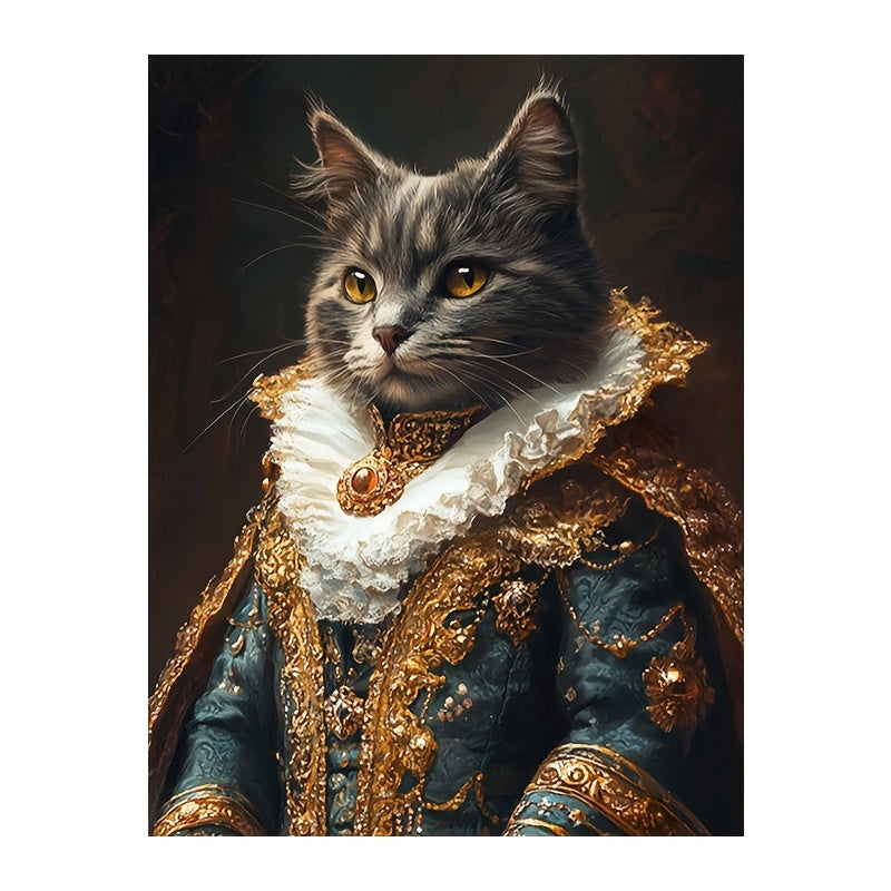Custom Pet Portrait Poster - Vintage Renaissance Royal Style, Dog & Cat Art Print, 2 Sizes
