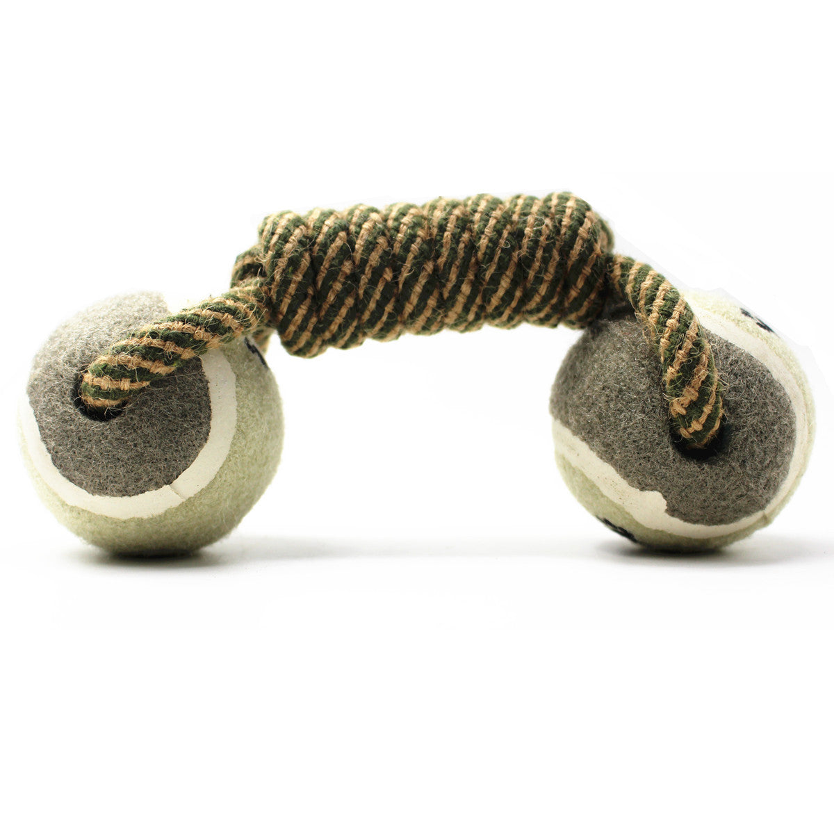 Cotton Rope Tennis Dumbbell Dog Toy - Tug, Fetch & Chew