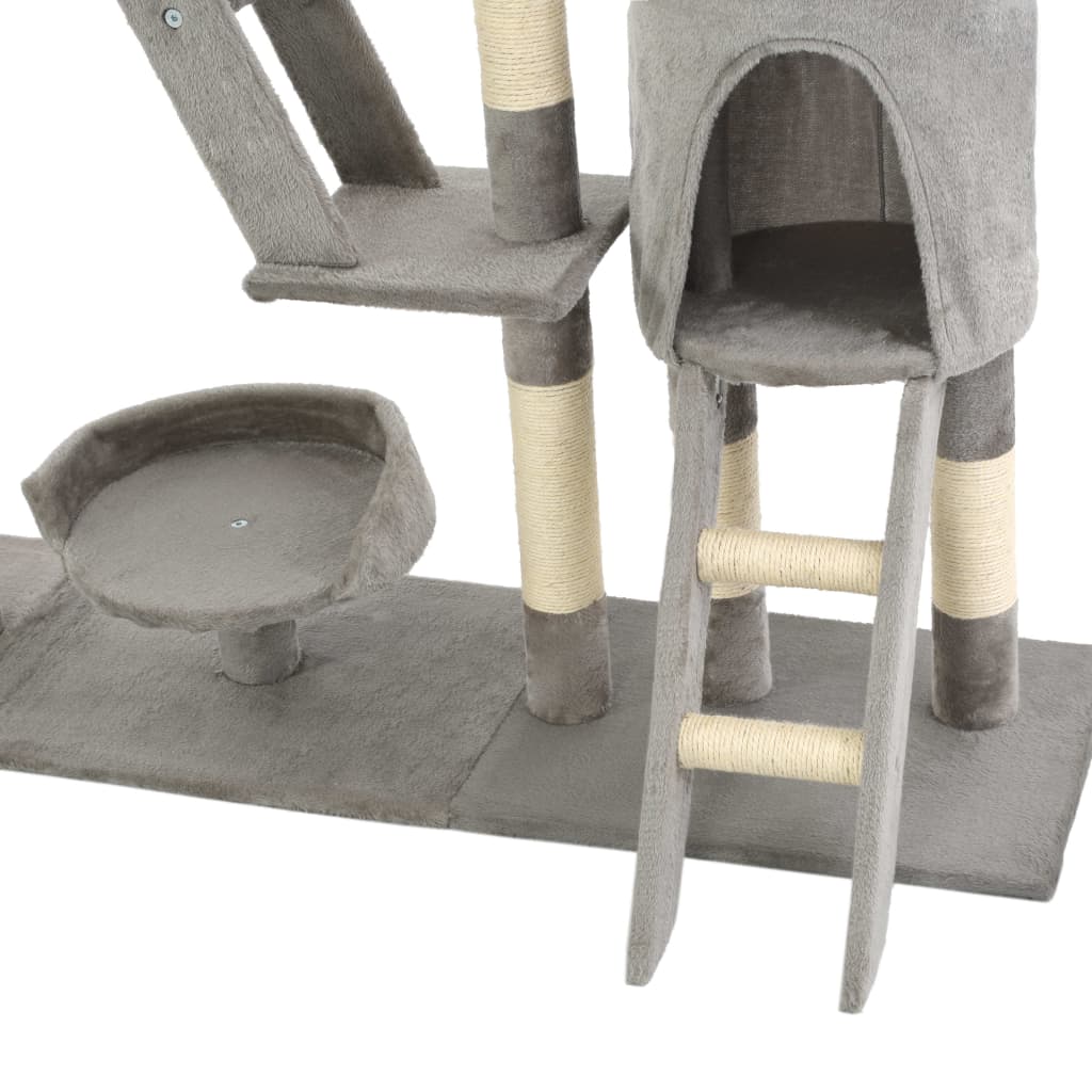 Large Cat Tree with Sisal Scratching Posts – Multi-Level Climbing Tower