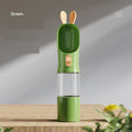 Portable Travel Pet Water & Food Cup – 400ml | Green, White, Grey & Yellow