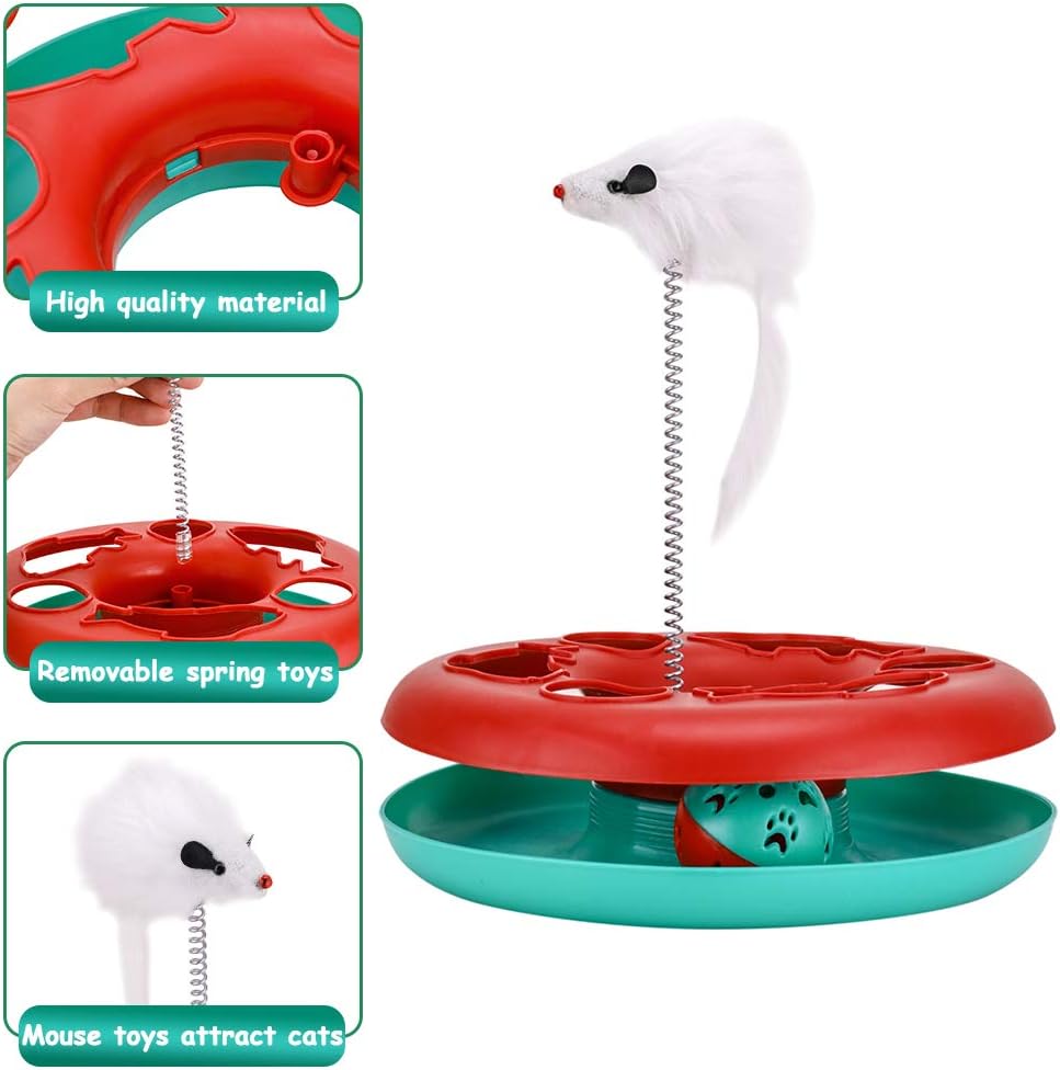 Cat Roller Track Toy with Catnip/Mouse (Interactive