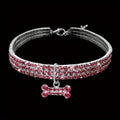 Pet Dog Rhinestone Adjustable Necklace