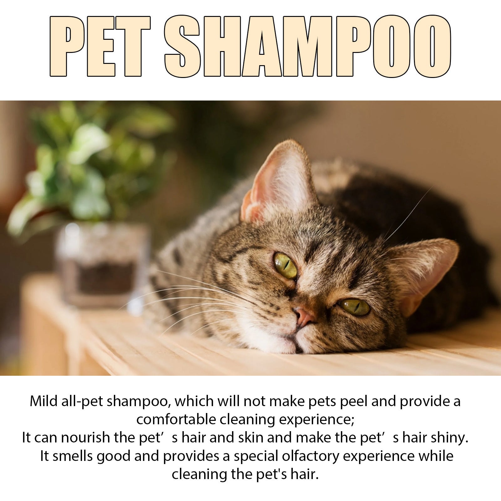 Gentle Cleansing Pet Shampoo - Soft & Tangle-Free Coat