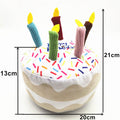 Dog Birthday Cake Plush Toy Set - Squeaky & Soft (Multi Set OR Single Item Option)