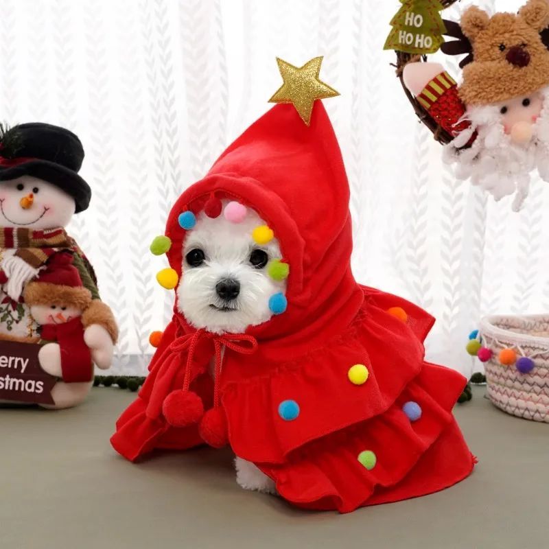 Christmas Cloak & Shawl for Cats & Dogs