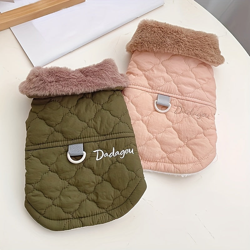 Luxury Dog Jacket – Warm Snap Button Coat for Small Dogs | Autumn & Winter
