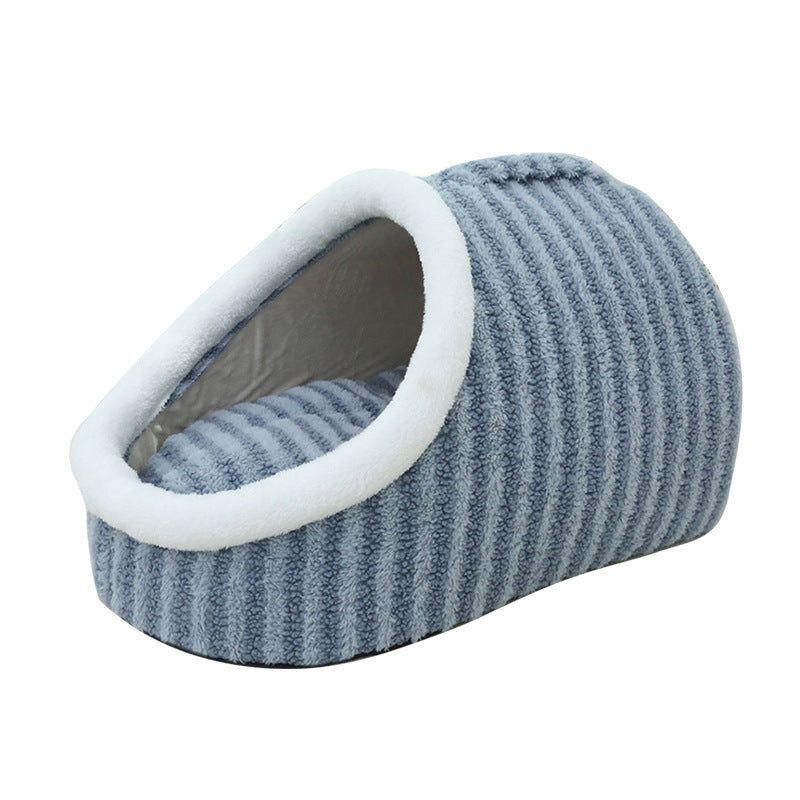 BellyRub Macaron Cat Bed | Double-Layer Plush Nest | S, M & L