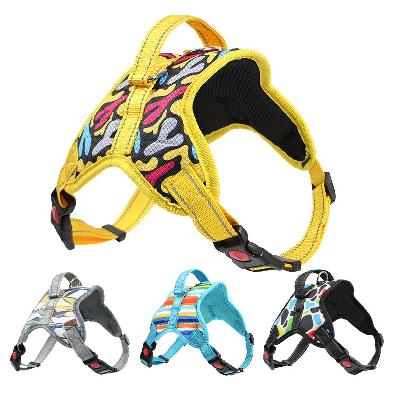 ColourPup - Reflective Dog Harness - Stay Safe After Dark (Multiple Patterns)