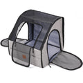 Portable Folding Dog Crate for Car Journeys - Soft Sided | Travel Cage & Nest | M & L